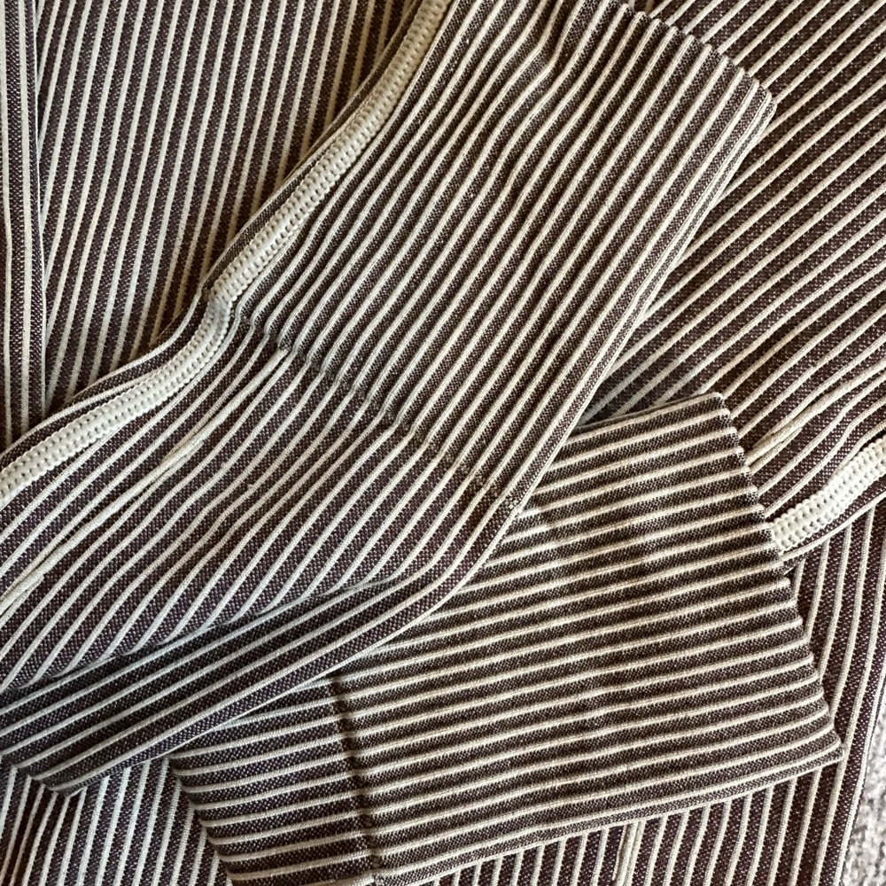 Halfdays Johnson Top - Size S - Color Spiked Cocoa and Oatmilk - Picture 2 of 4
